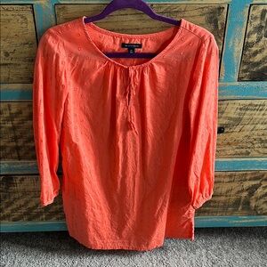 Bundle 5 items @ 10$, pay only 30$ -Tommy Hilfiger Coral 3/4 Sleeve Blouse